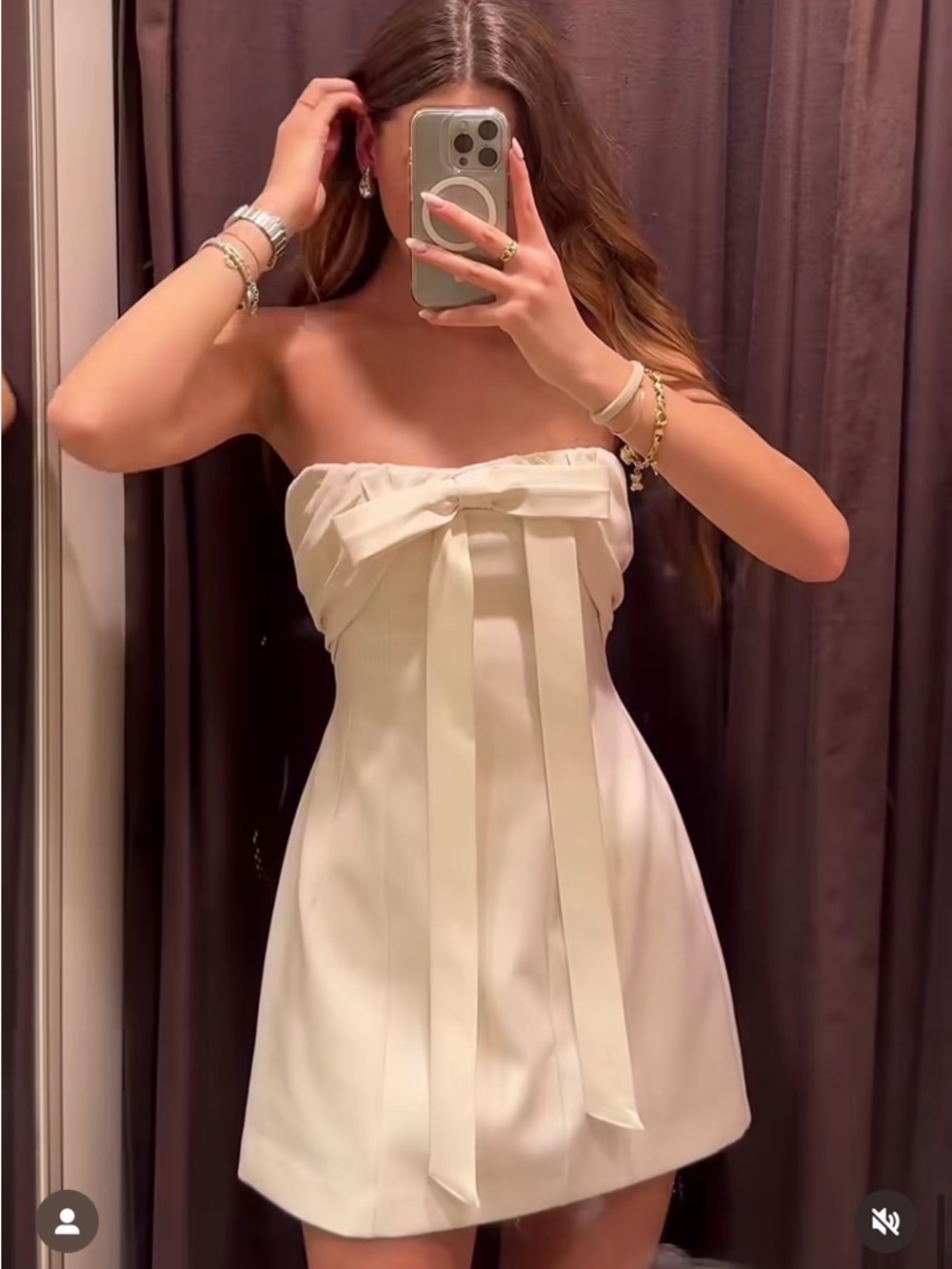 VIRAL NEW ZARA BOW BUSTIER SUMMER DRESS SIZE L 
🚨NO DISCOUNT